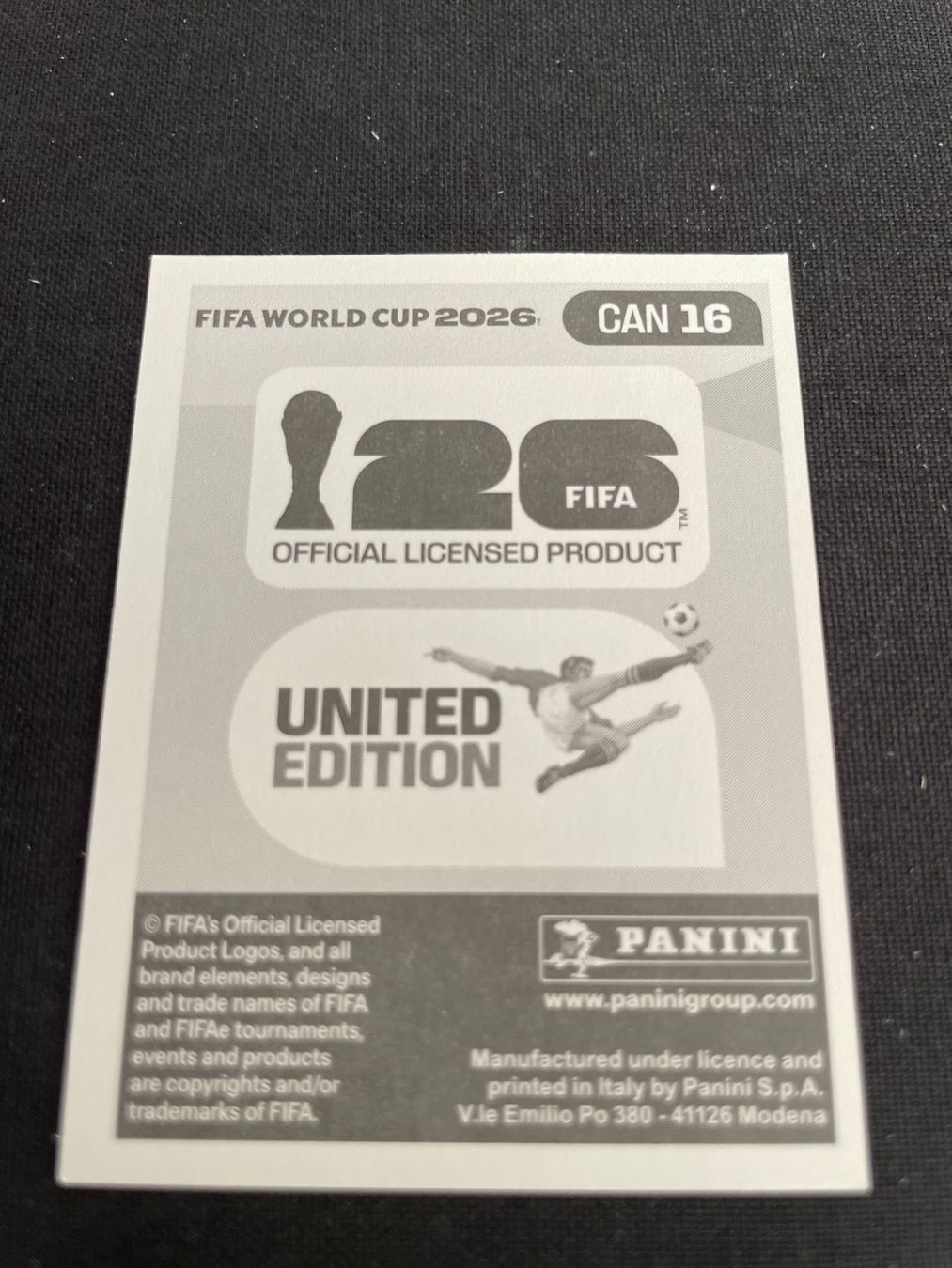 Panini Carte collezionabili: FIFA WM 2026 Sticker CAN 16 – Usato da Fahrwangen venduto da Venez 1