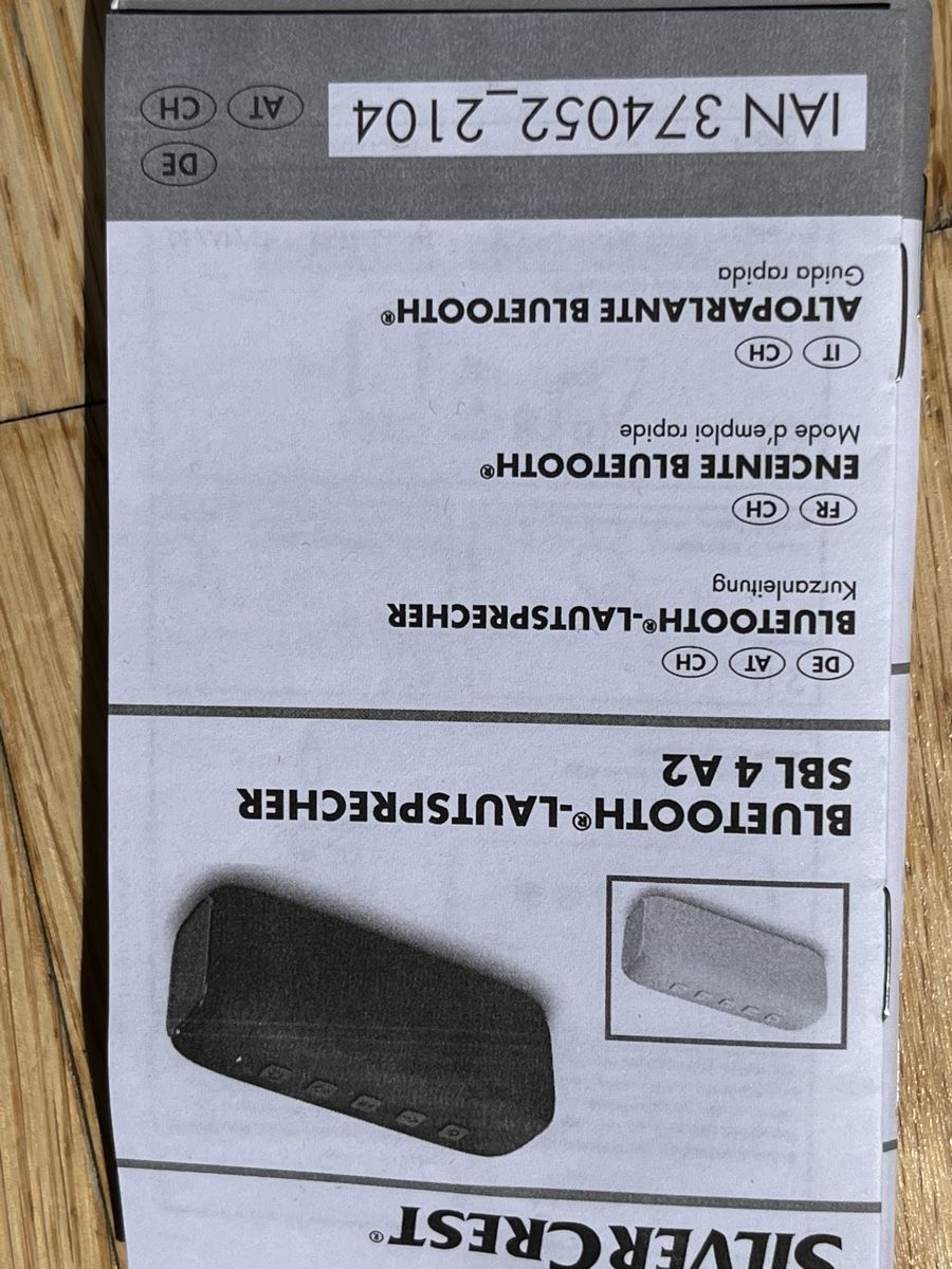 SilverCrest Casse acustiche: Silvercrest Bluetooth Lautsprecher SBL 4 A2 inkl. Kabel, 16h – Usato da Kehrsatz venduto da Fuedu0 2
