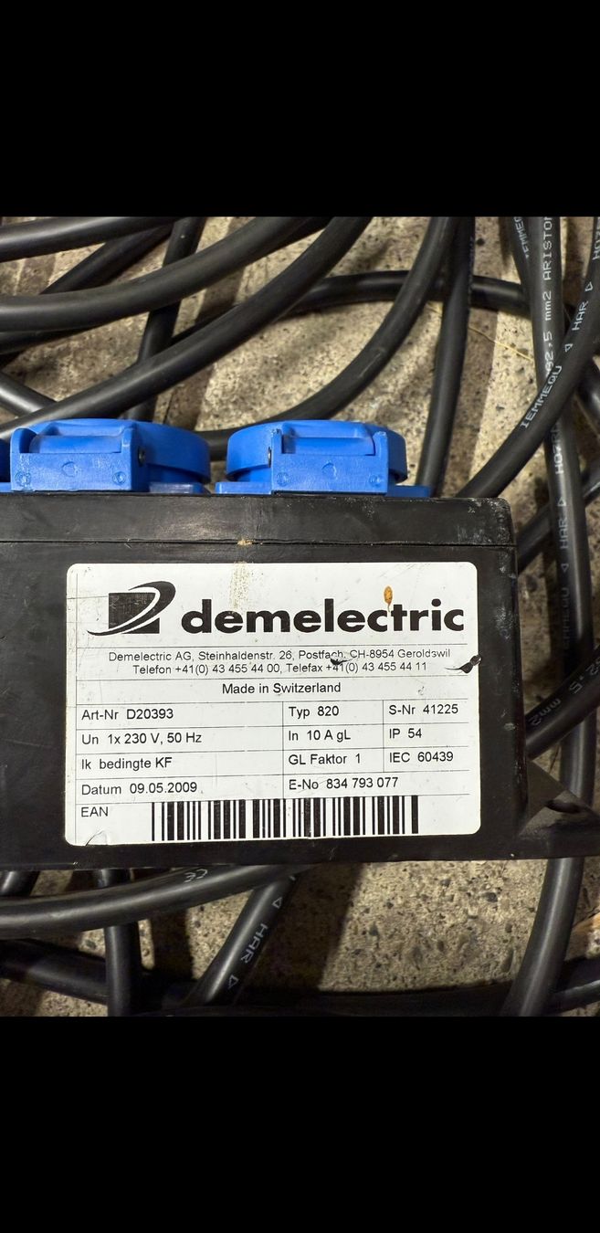 Elettrotecnica: Verlengerungs Kabel mit Stromverteiler 16A – Usato da Cham venduto da NeraHandel 3