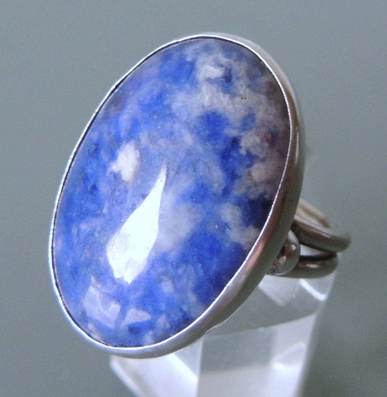 Anelli: Sodalith Silber 925 Fingerring Gr. 52 – Usato da Waldenburg venduto da schaller707 2