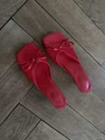 Rote Pumps/Kitten Heels mit Schleife Grösse 42 neu