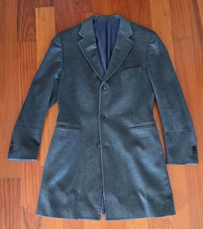Suitsupply Mantel 100% Colombo-Kaschmir grau Gr. 56