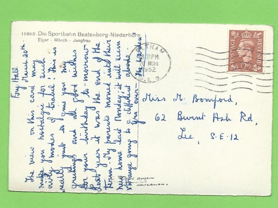Cartoline postali: Die Sportbahn Beatenberg-Niederhorn – Usato da Zürich venduto da t24_de 1