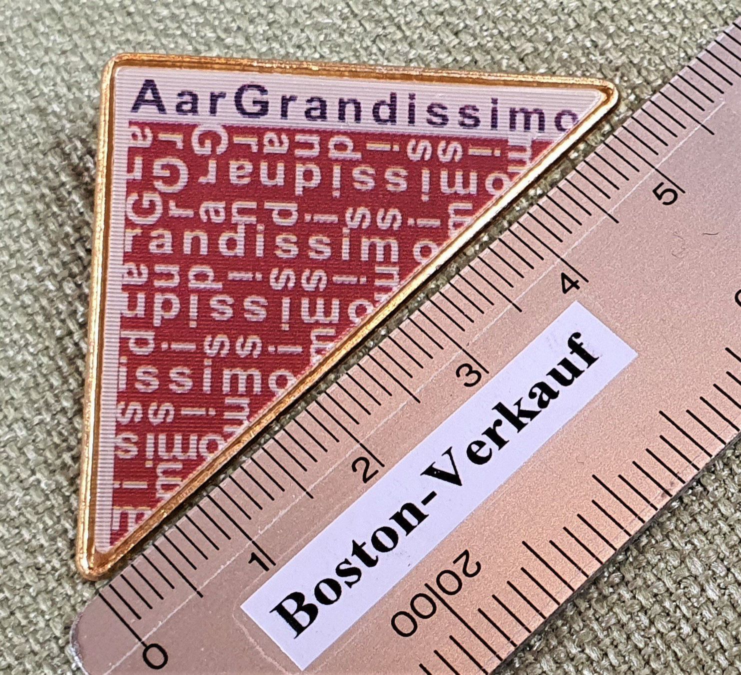 Pins: B597 - Pin Aar Grandissimo Aarau feiert – Gebraucht aus Reinach BL von Boston-Verkauf 1