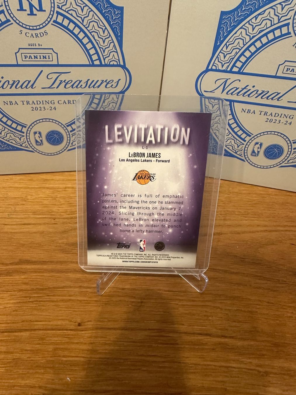 Nba Sammelbilder & Trading cards: Topps LeBron James Levitation Lakers – Gebraucht aus Vullierens von Gaara04 1