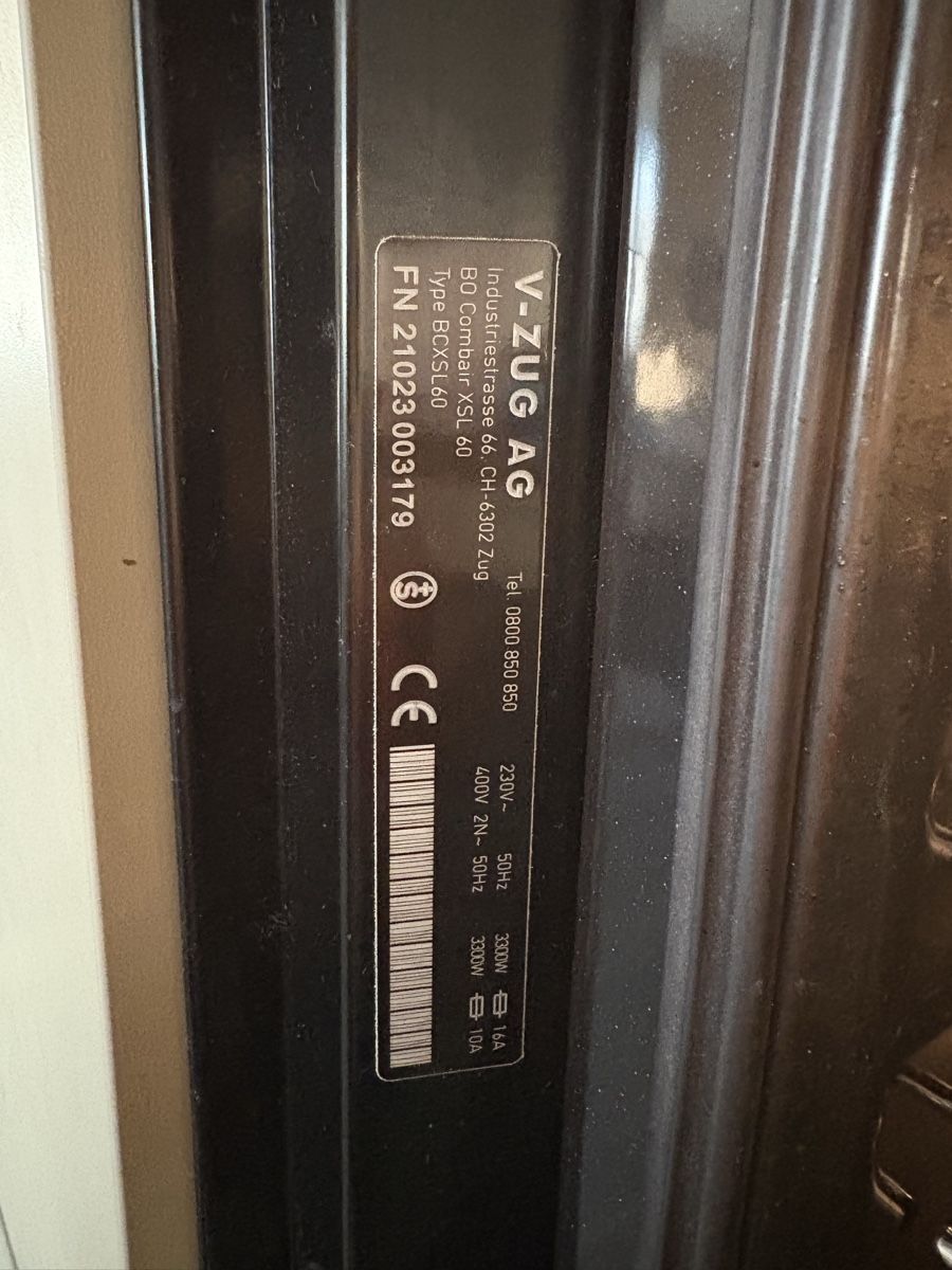V-Zug Forni: V-Zug Backofen BCXSL60 mit Timer, GourmetGuide uvm. – Usato da Degersheim venduto da lis_7rwx 2