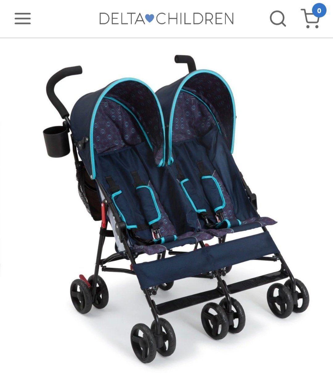 Carrozzine: Delta Zwilling Buggy in Dunkelblau – Usato da Dättwil AG venduto da Globetrotter2000