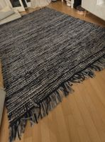 IKEA KÖPENHAMN wool, handwoven rug, dark grey, 170x240 cm