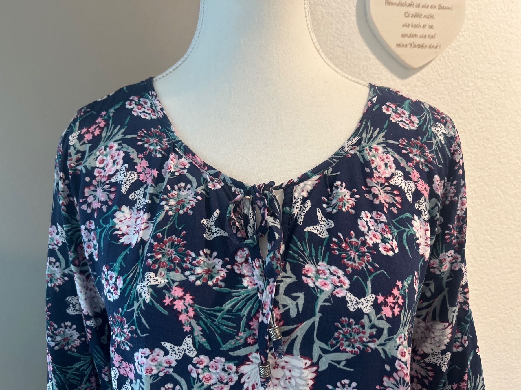Camicette: Langarm Blusenshirt mit Muster – Usato da Brunnen venduto da Nala2929 2