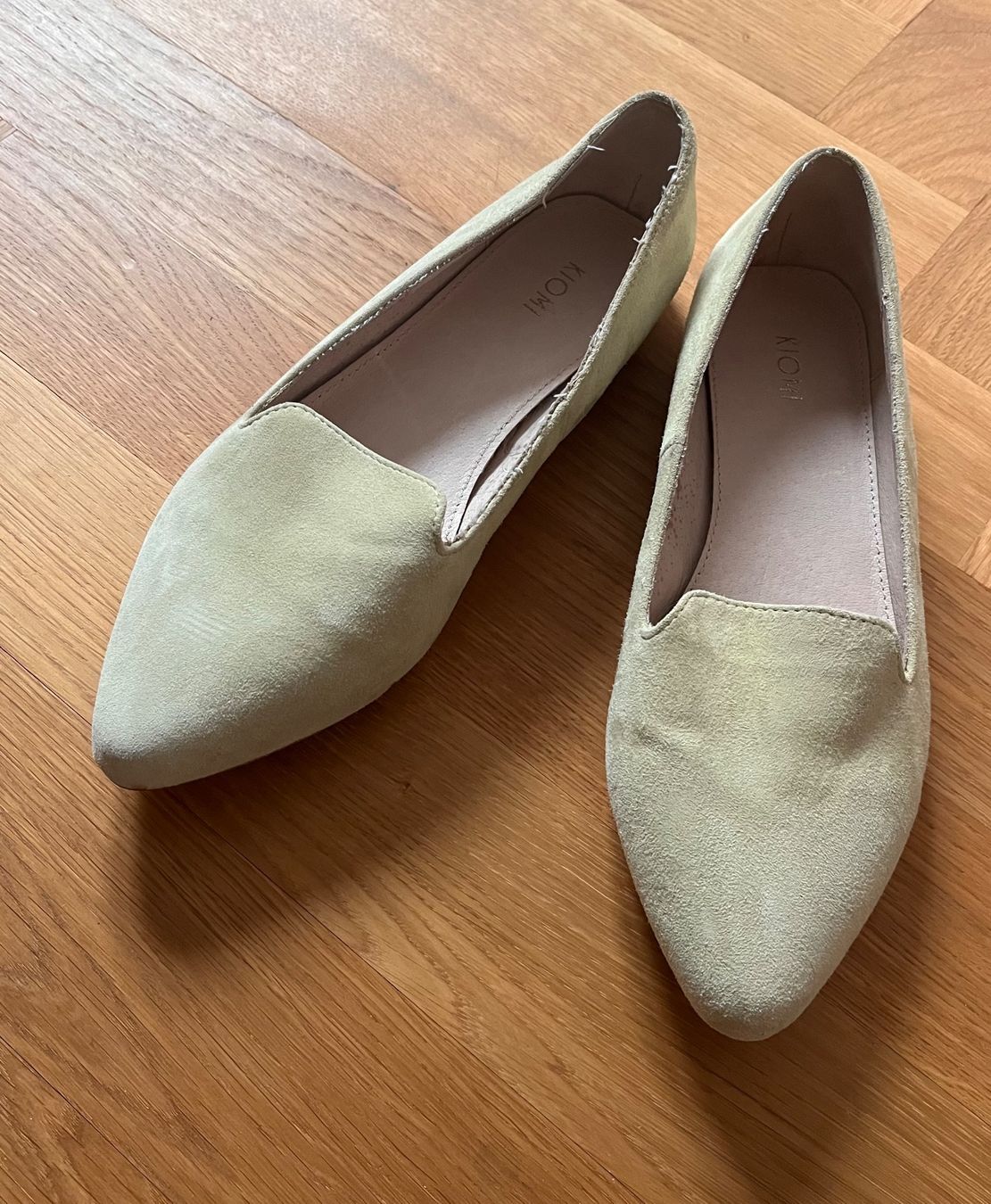 Scarpe da donna: Ballerinas, Flats, Lindengrün, Gr. 38 – Usato da Basel venduto da oli_hpw7