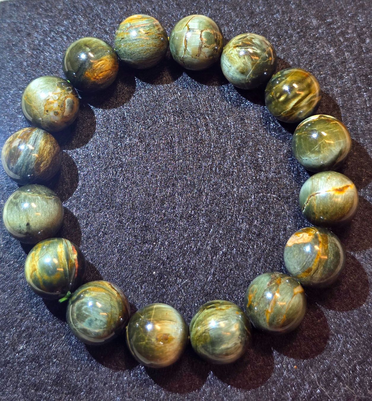 Minerali & Pietre curative: Top Aktinolith Armband! 13.5mm – Nuovo e nell'imballaggio originale da Matzingen venduto da Shay_Crystalz