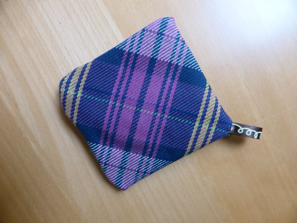 Unikat - Tweed - Geldbeutel - Münzbeutel - Portemonnaie 2