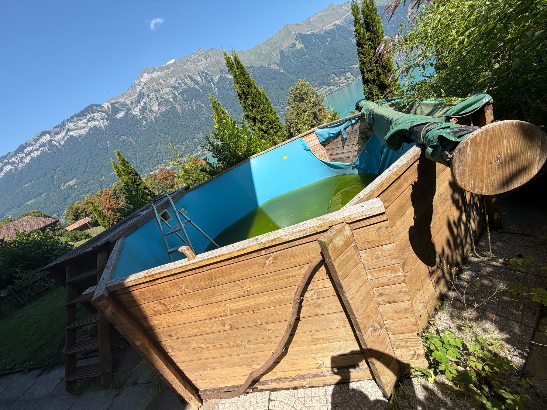 Schwimmbad: Holzpool komplett mit Filteranlage – gebraucht – Gebraucht aus Grindelwald von svenboesch 1