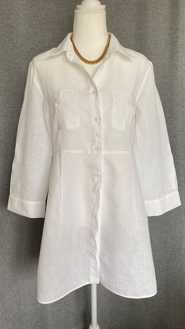 Max Mara Camicette: Weekend Max Mara Longbluse aus Leinen Grösse 40 – Usato da Oberwil BL venduto da Leni-Mischi