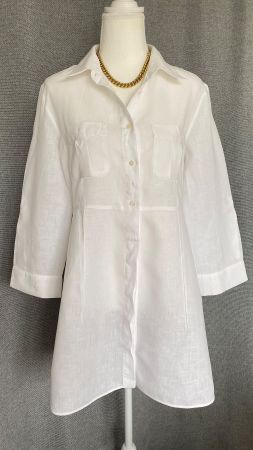 Weekend Max Mara Longbluse aus Leinen Grösse 40