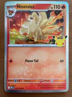 Pokemon Ninetales Holo 30 Jahre (Versand gratis)