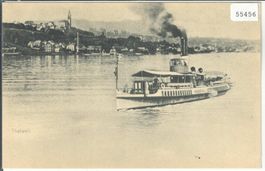 Thalwil - Dampfschiff - Ballonpost - Repro