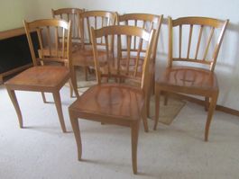 Vintage Holzstühle, 6 Stk,Top Zustand!