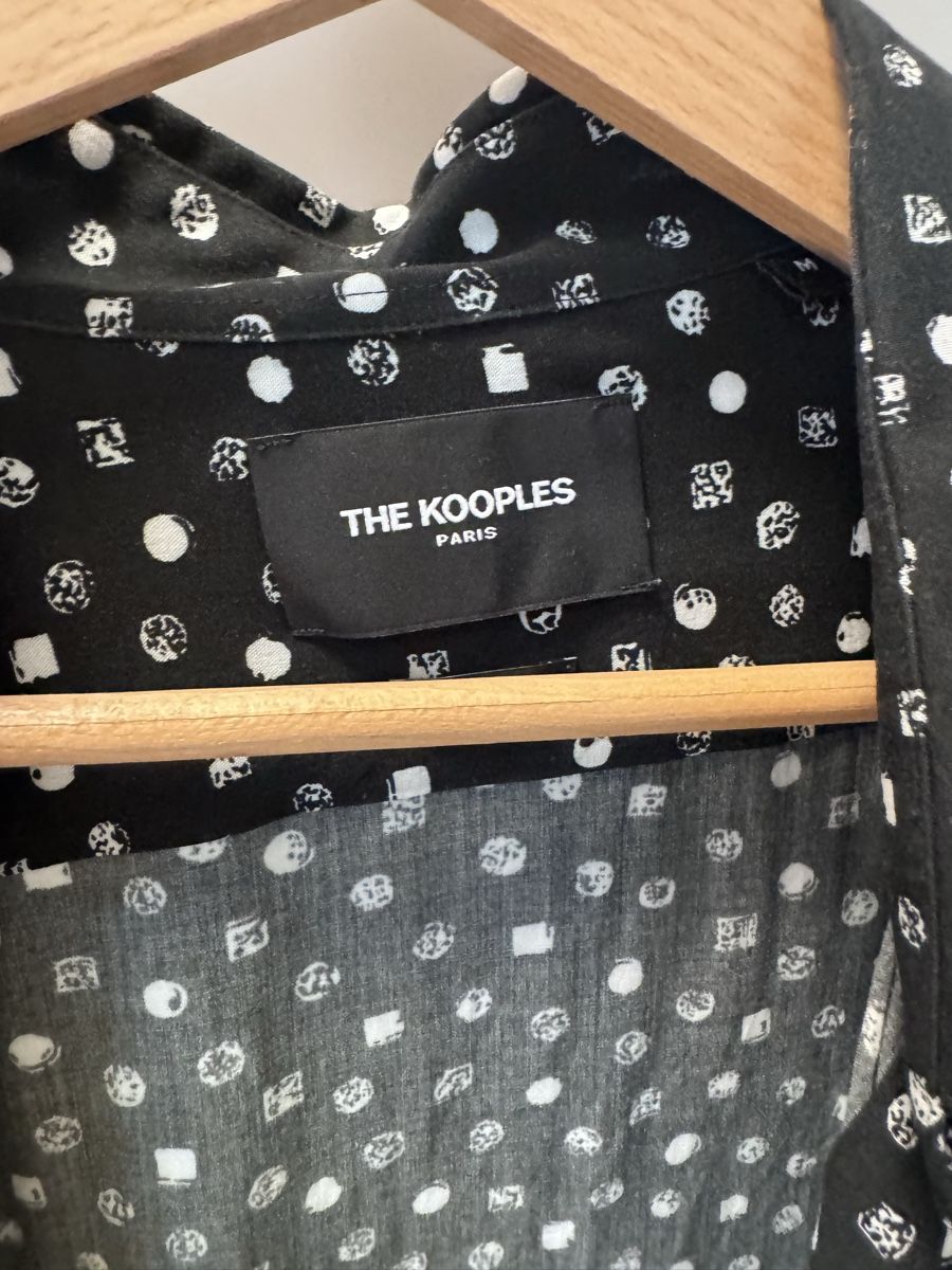 Camicie: The Kooples Paris Bluse schwarz Print Gr. M – Usato da Winterthur venduto da Nadine81 1
