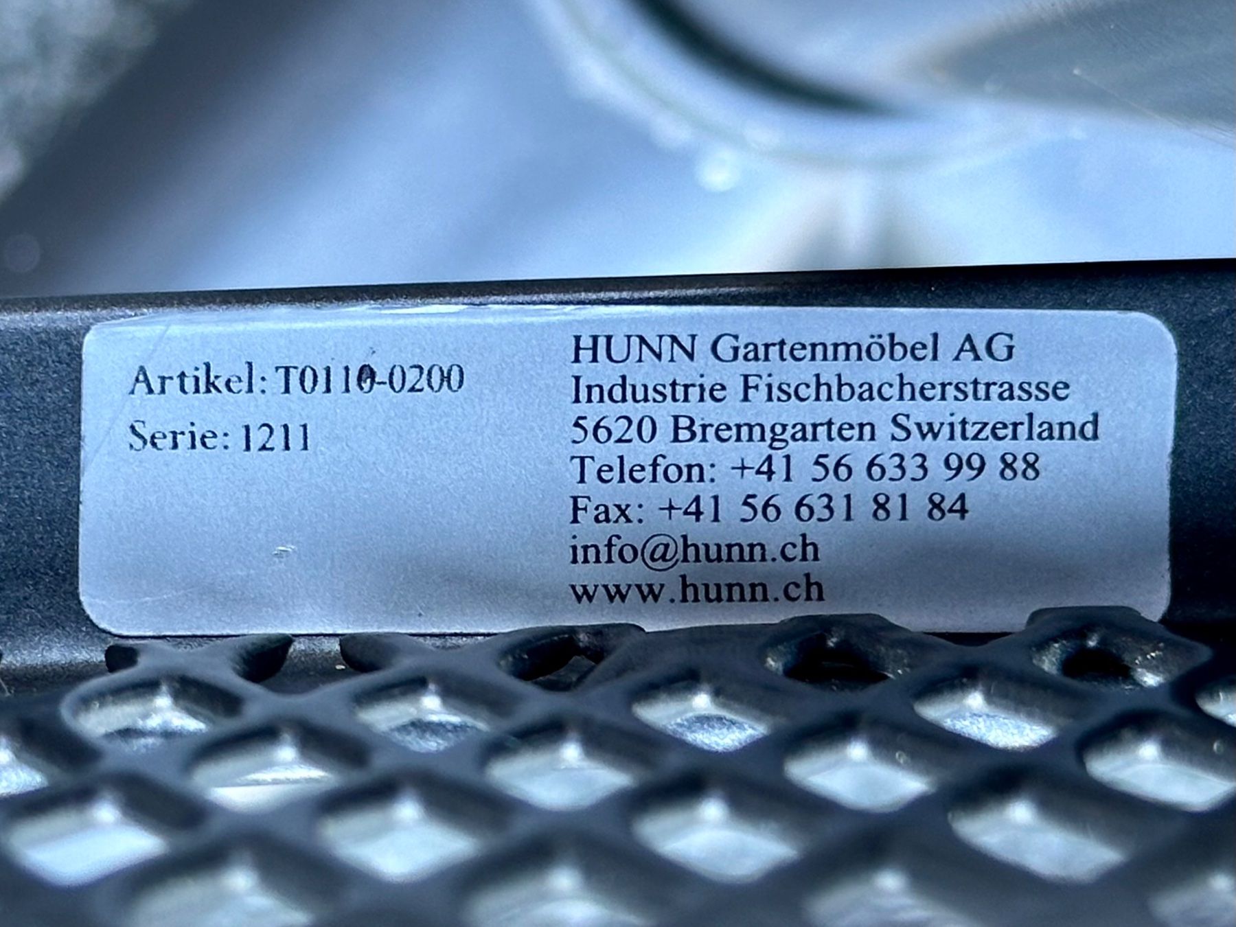 Hunn Set de table et chaises: Gartentisch rund mit 4 Stühlen, Metall anthrazit – D'occasion à Leissigen par lolo4053 9