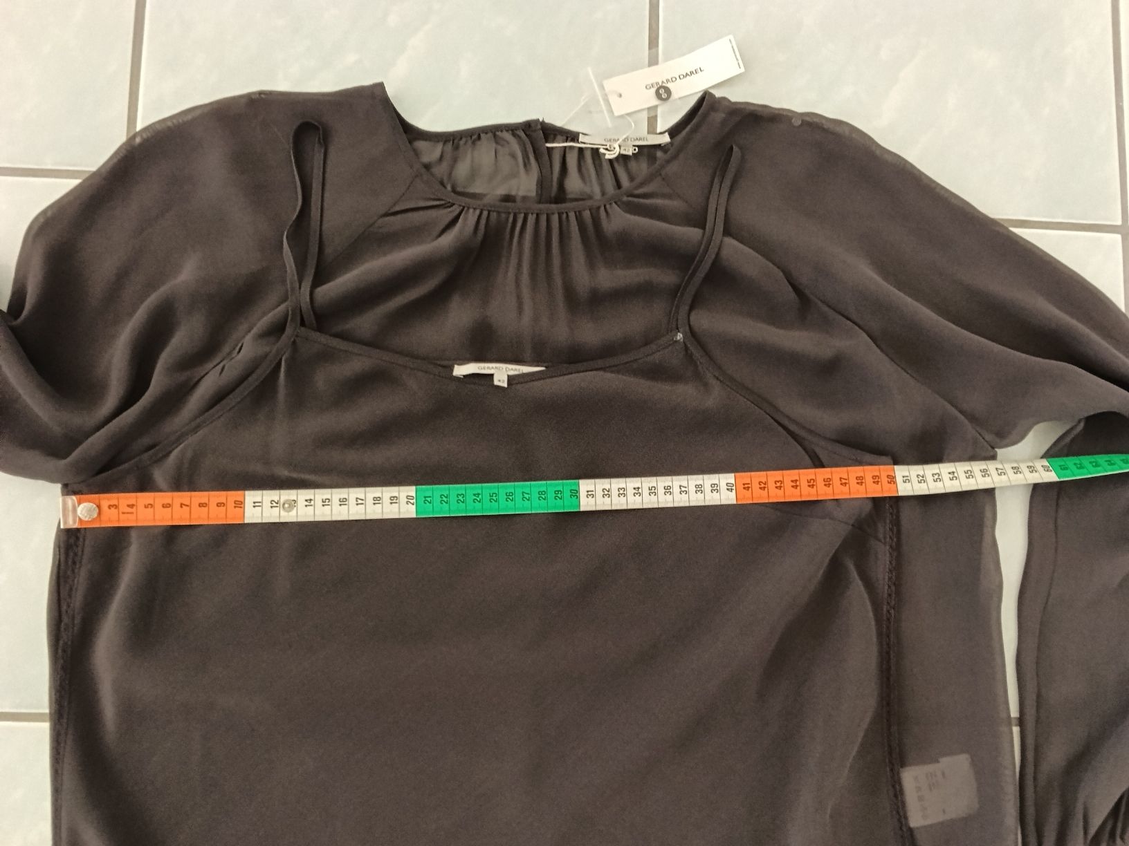 Gérard Darel Camicette: Ensemble blouse & top, L/42, neuve, Gerard Darel, soie – Nuovo e nell'imballaggio originale da Neuchâtel venduto da Virgule50 5