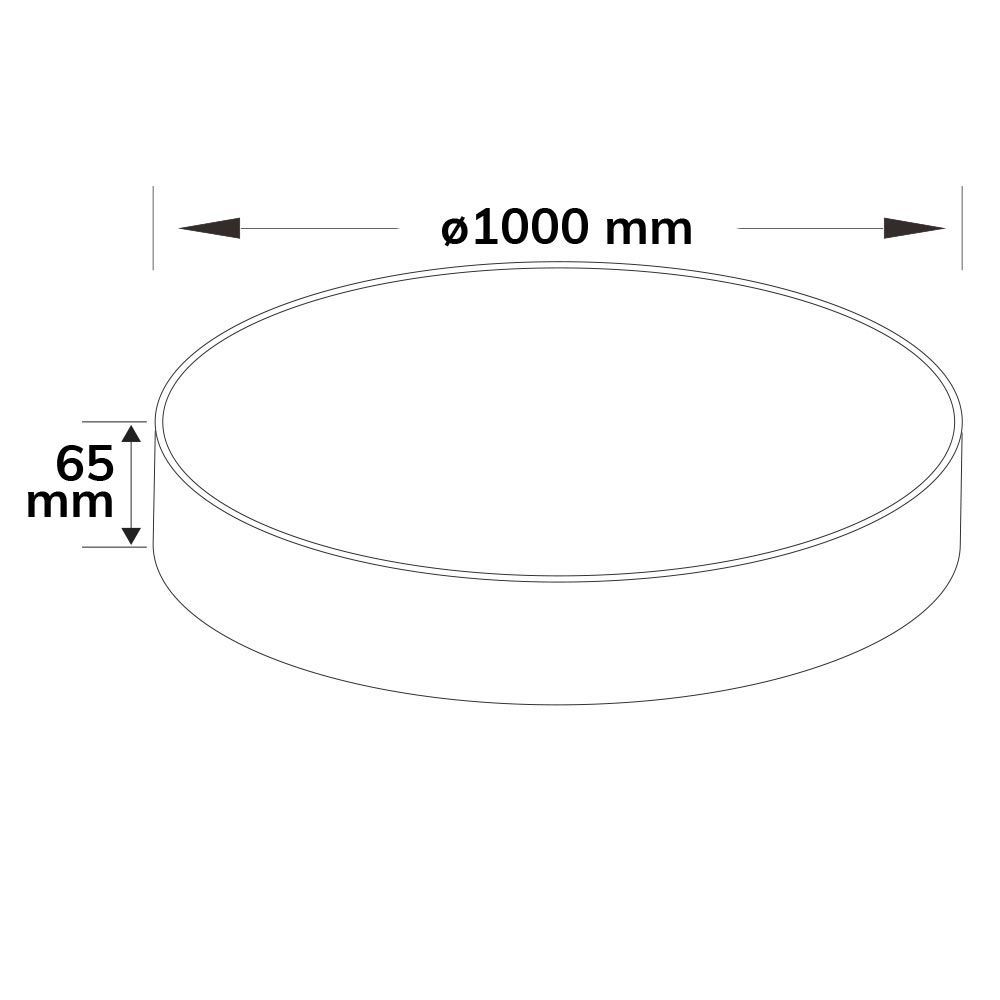 Lampadari & plafoniere: LED Deckenleuchte, Weiss, IP44, 100 cm Ø – Nuovo (secondo la descrizione) da Kreuzlingen venduto da Smart-Light 4