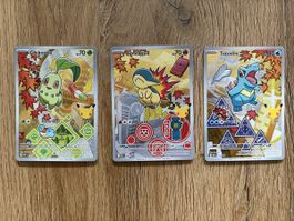 Tre carte Pokemon Serie 2