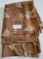 Stoffresten braun mit Muster 90cm x 150cm