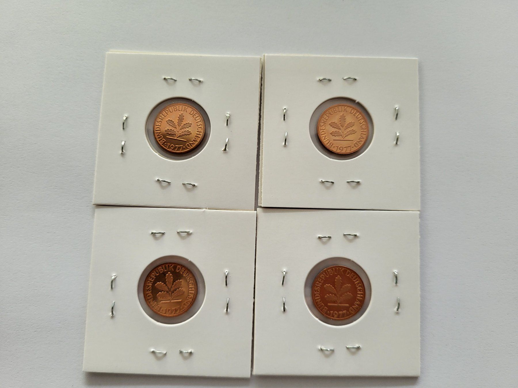 Tutti le monete: 1 Pfennig D-F-G-J 1977 PP – Nuovo (secondo la descrizione) da Pravidondaz venduto da LVtik 2