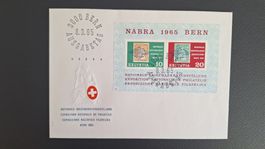 1965,Sonderblock auf FDC