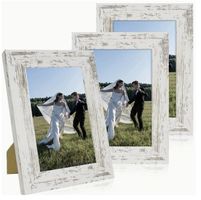 NEUER Bilderrahmen aus Holz weiss im Shabbylook - 225461