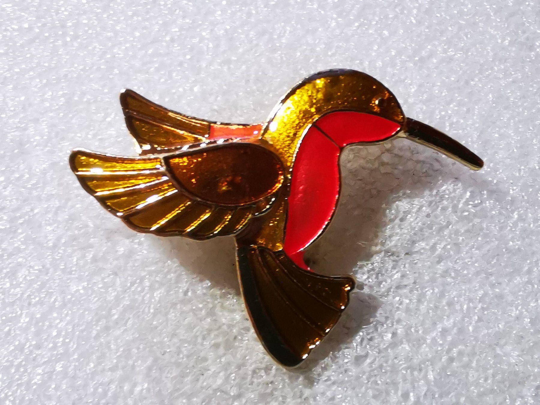 Placchette & Badge: Ansteckpin 92: Vogel Kolibri – Usato da Oppligen venduto da Pin-Fall-Shop
