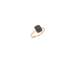 Neuer Pomellato Sabbia Ring mit Schwarzen Diamanten - Gr.55