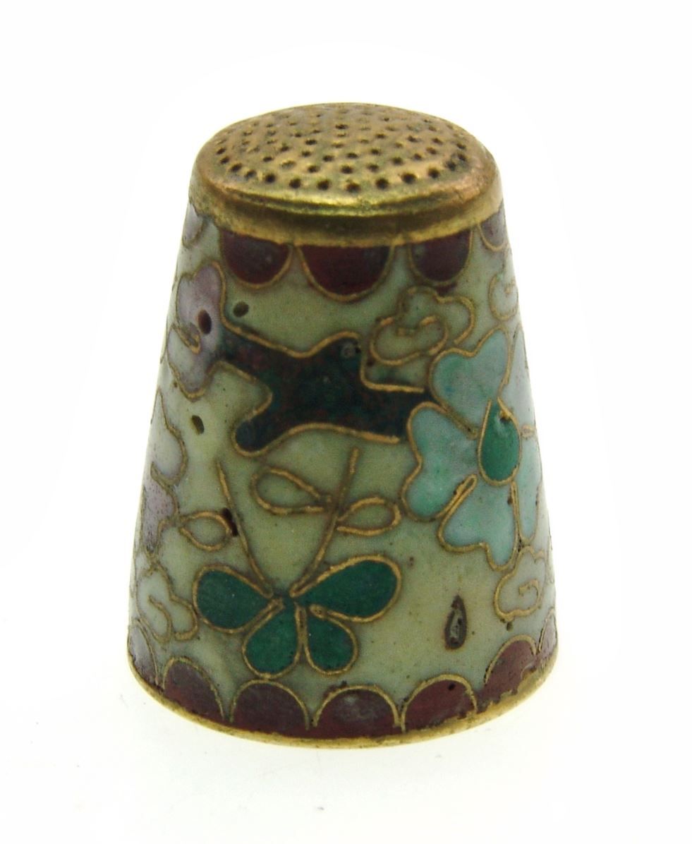 Ditali: Fingerhut mit Blumenmotiv (4) – Usato da Langenthal venduto da Sherkaan 2