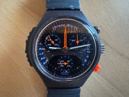 SWATCH CHRONO ALARM SWISS MADE LÄUFT