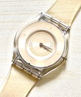 Swatch Damenuhr Vintage, seltenes transparentes Design!