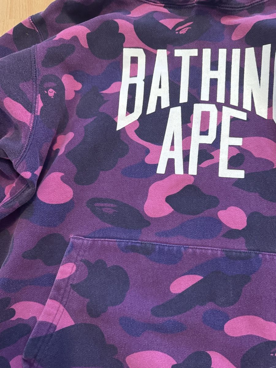 Bape Pullover & Sweatshirts: Bathing Ape Lila Camo Hoodie – Gebraucht aus Bern von pablito01 2