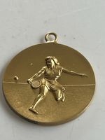 Medaille Tennis TCGN Turnier Gold Farbene Damen Gravur(S24)