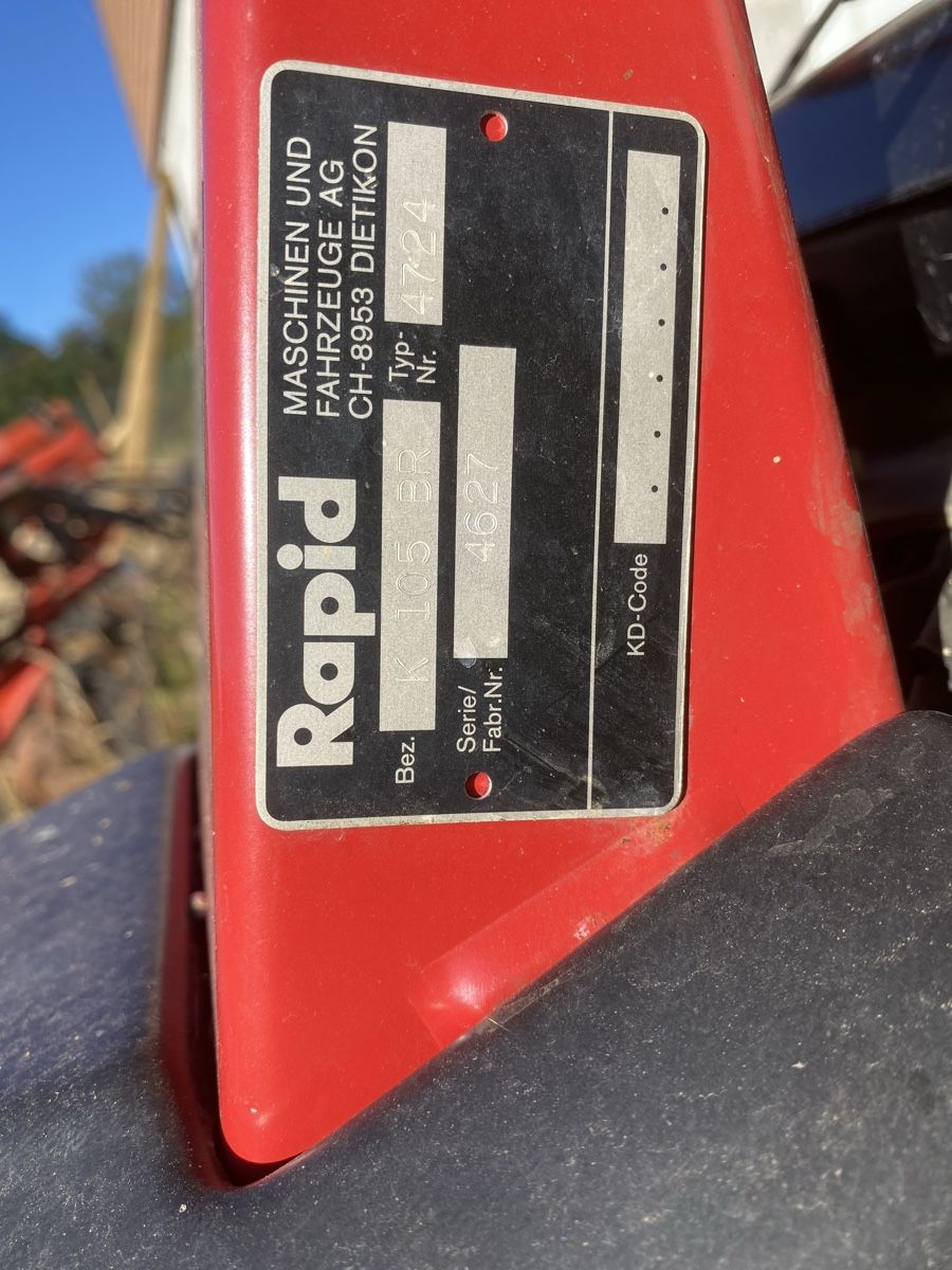 Rapid Tutte le macchine: Rapid 105  – Usato da Flawil venduto da Boesch81 4