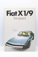 Fiat X1/9 Five Speed 1978 Prospekt