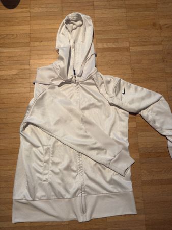 Nike Hooded Jacket Zip Beige Used Size S