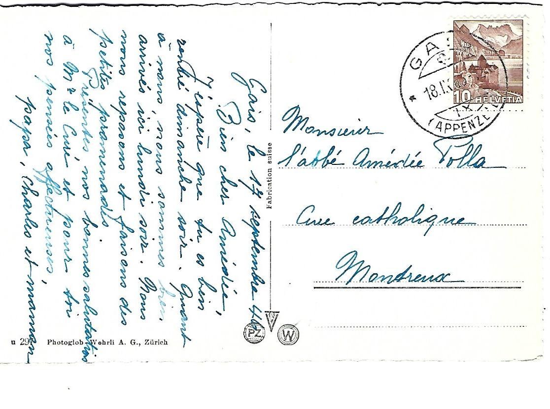 Cartoline postali: Appenzell Rathaus – Usato da Wetzikon ZH venduto da Brulu100 1