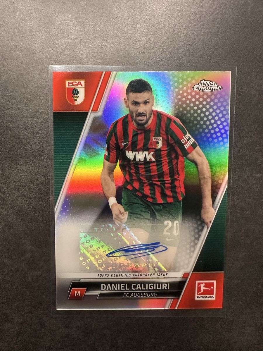 Autografi: Topps Chrome Daniel Caligiuri Autogramm Base – Nuovo (secondo la descrizione) da Walliswil b.Wangen venduto da Swiss-Trading-Bros