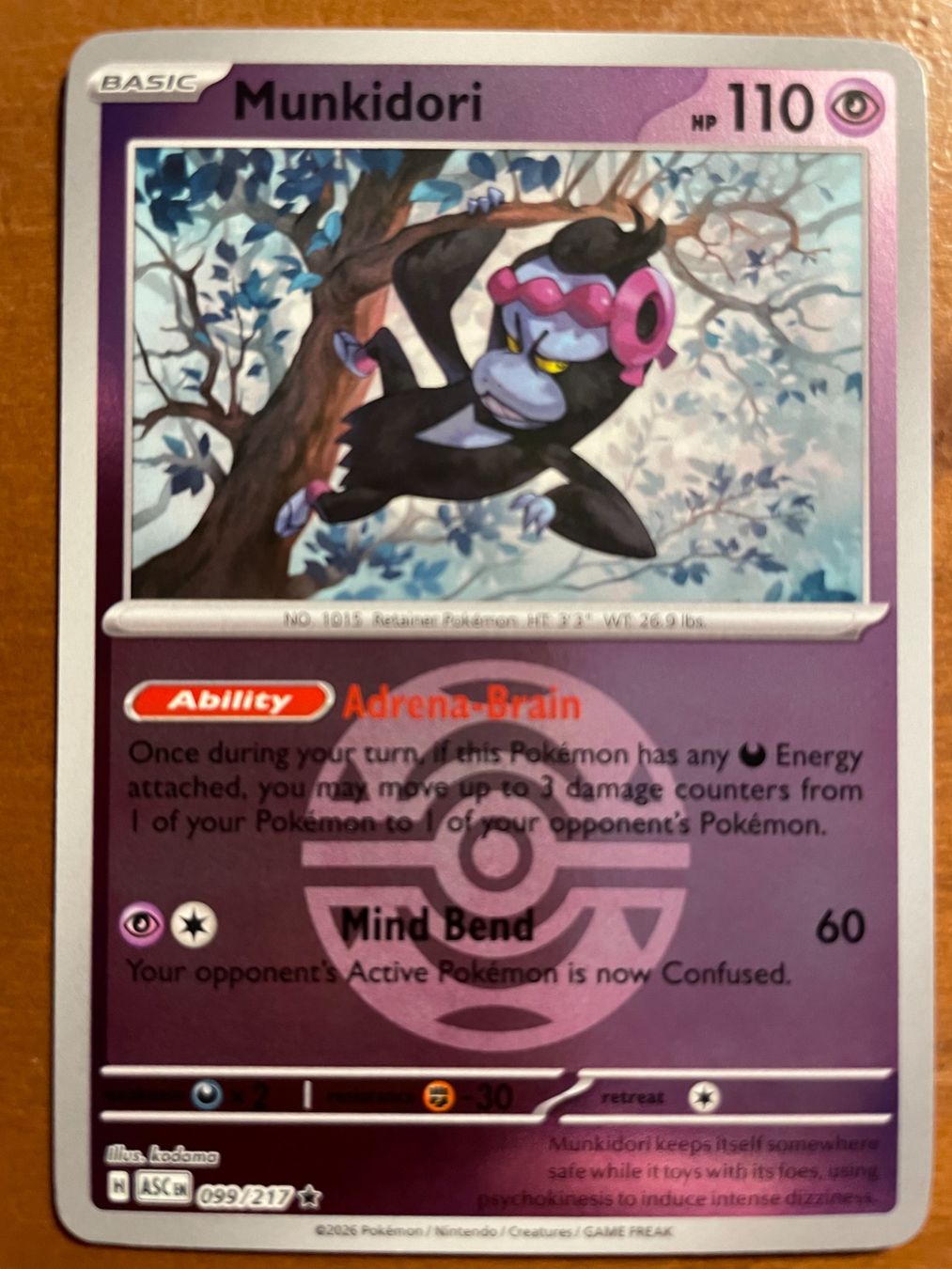 Pokémon Cartes à collectionner: Pokemon Munkidori Reverse (Versand gratis) – Neuf (Voir description) à Chur par Angerson