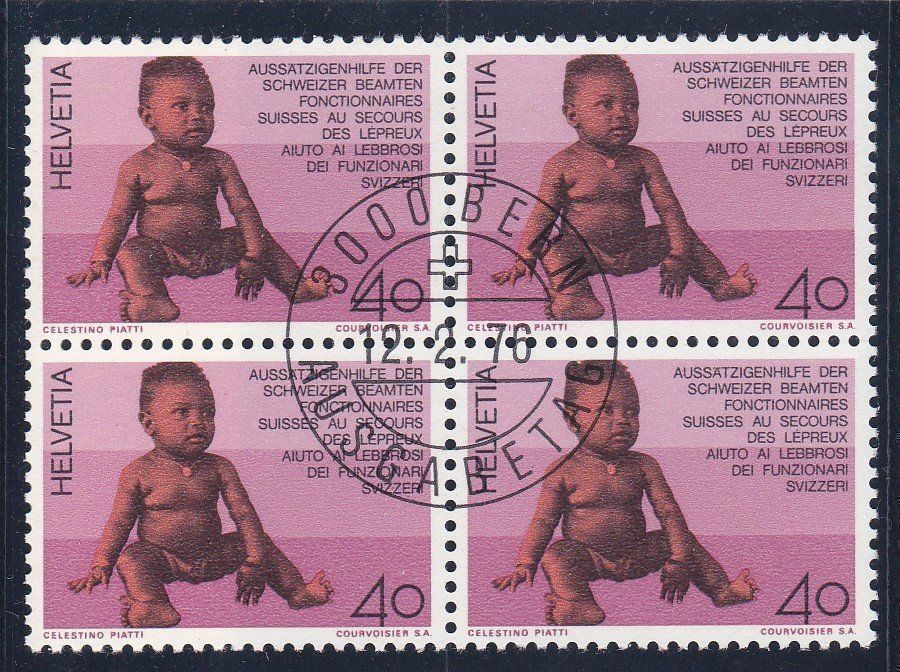 Tutti i francobolli: ET 4er Block Werbemarken 1976 – Nuovo (secondo la descrizione) da Schliern b. Köniz venduto da joni20 2