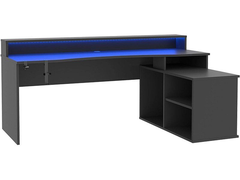 Conforama Scrivanie: Bureau gaming PURE - LED noir – Usato da Montbrelloz venduto da JahPastaga 1