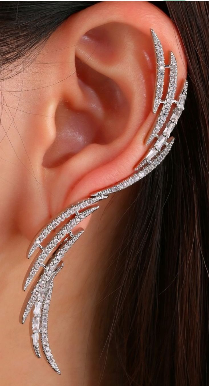 Ohrringe & -stecker: Earcuffs Ohrringe Zirkonia Silber Neu – Neu und originalverpackt aus Kriens von jamal012