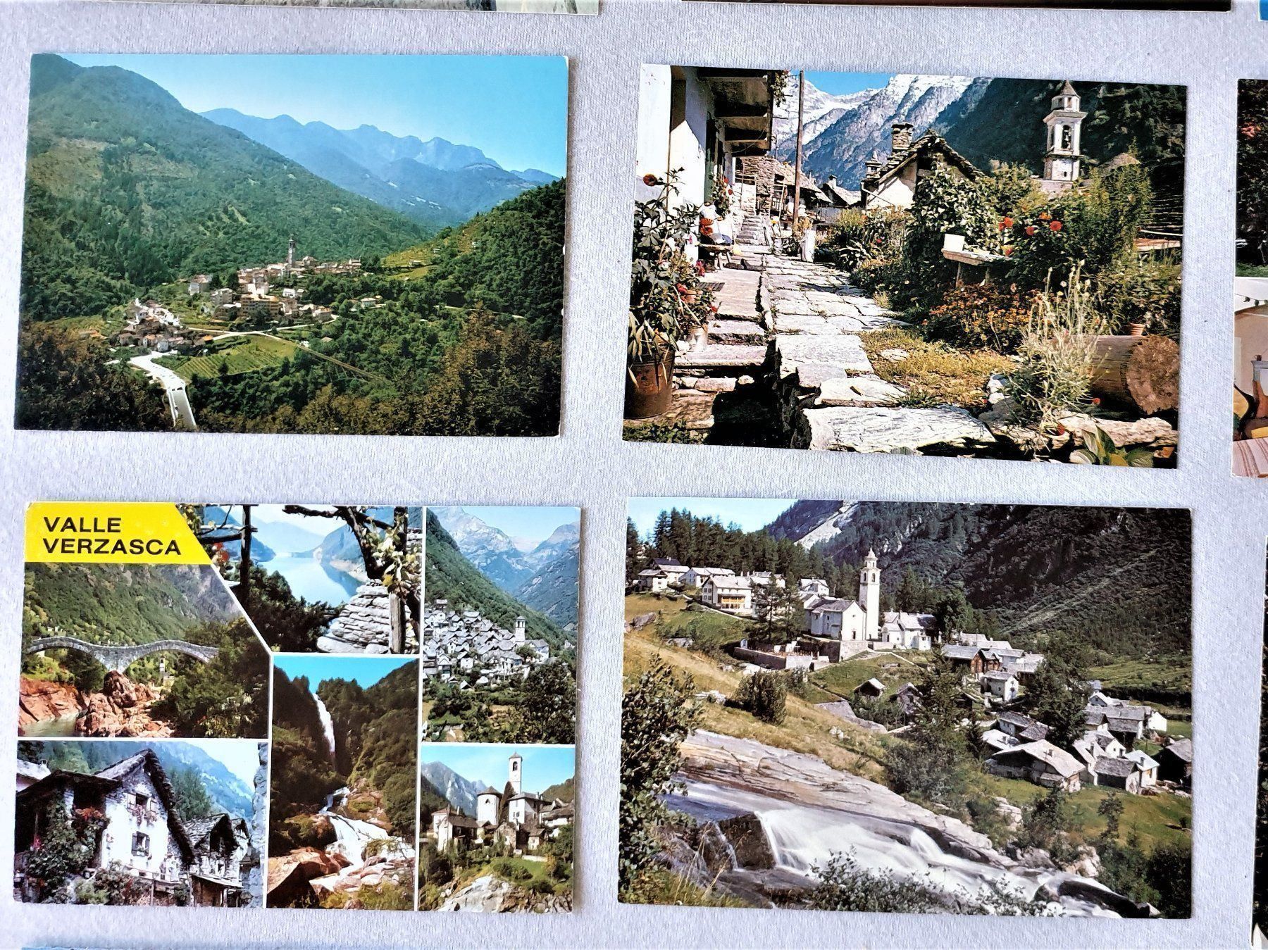 Ansichtskarten: (166)   18 Postkarten vom Kanton Tessin – Gebraucht aus Schwarzhäusern von Inot3 2