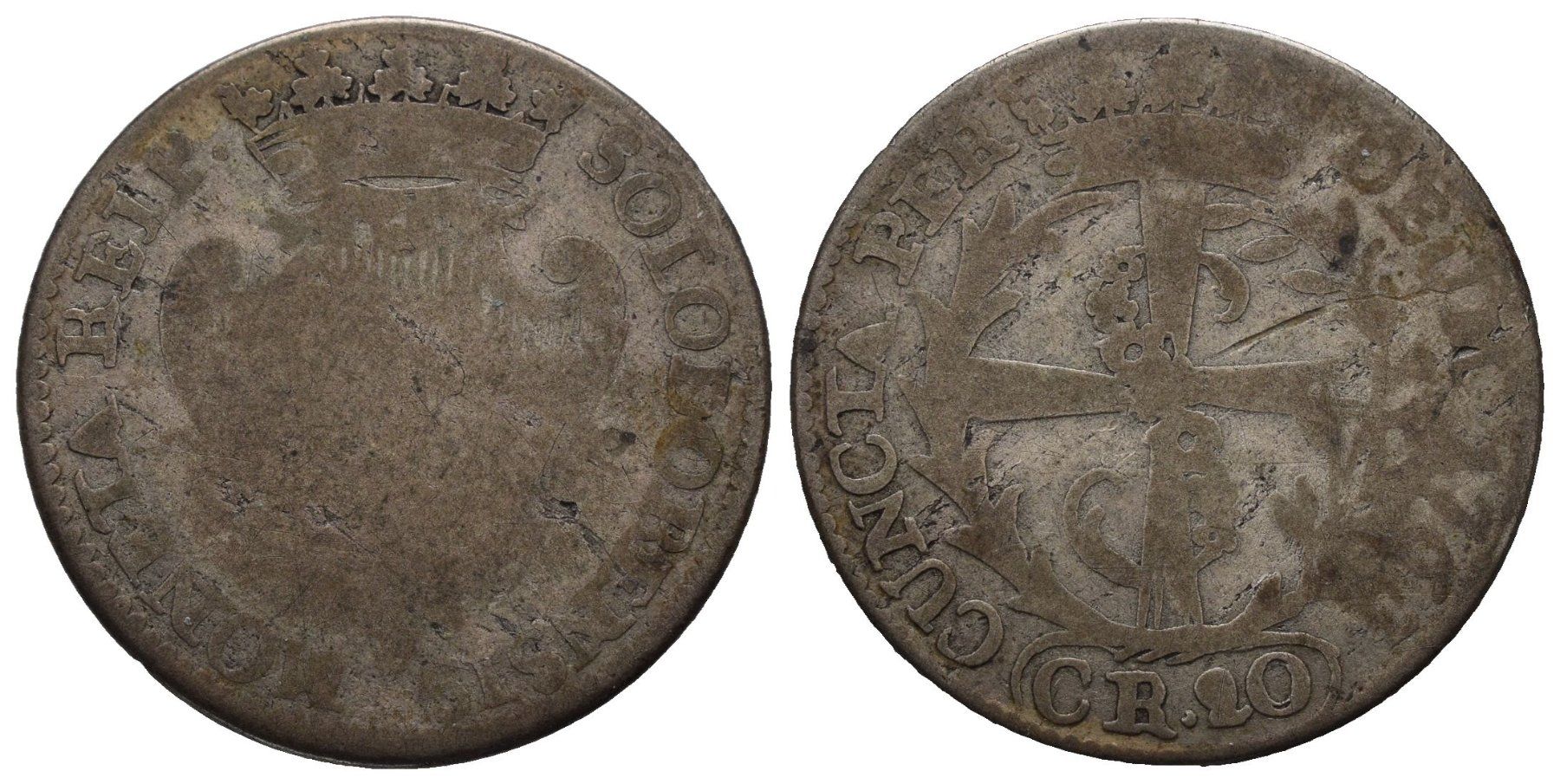 Tutti le monete: Solothurn 20 Kreuzer 1763  /2070 – Usato da Trimbach venduto da Solothurn1