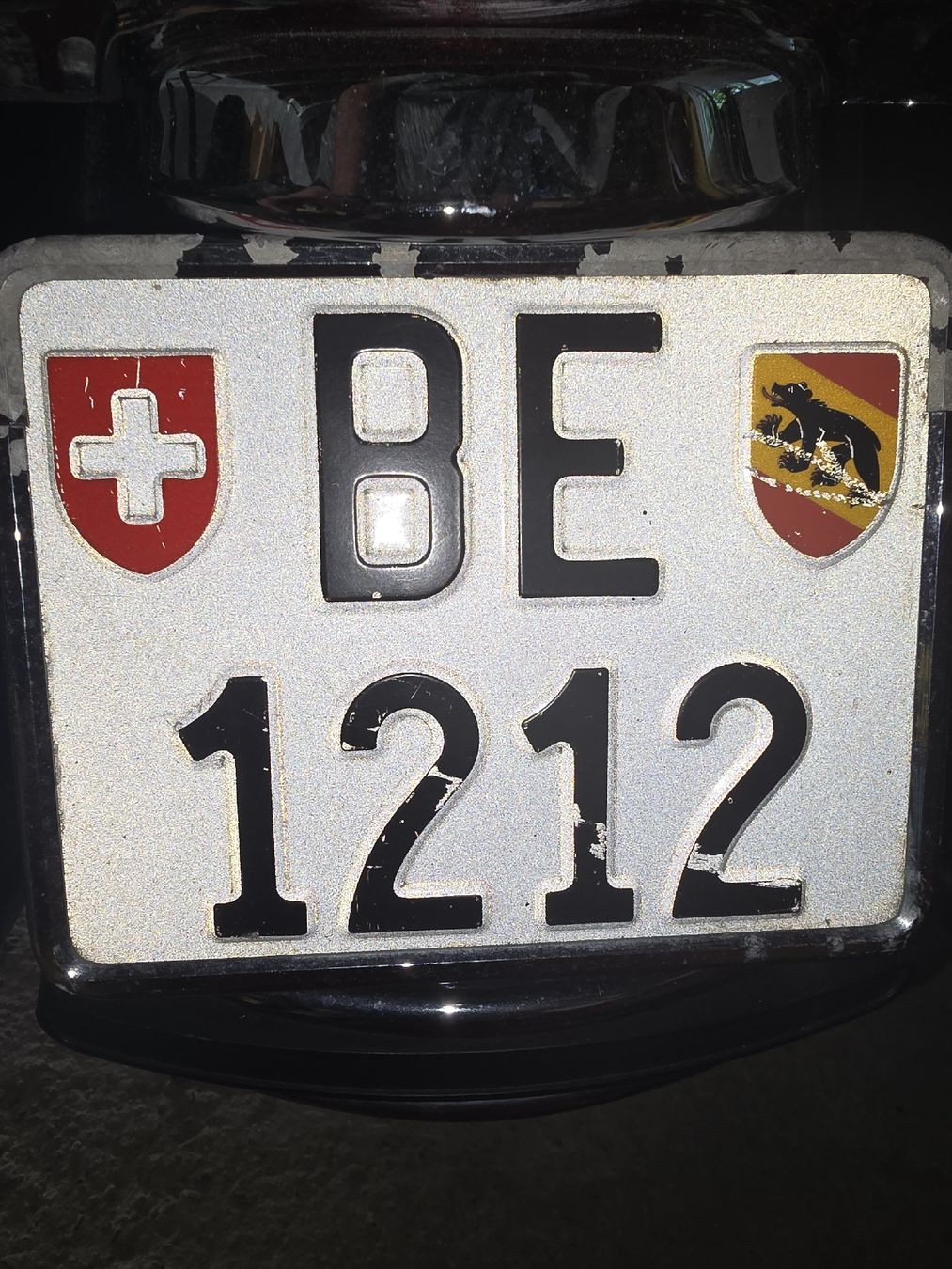 Insegne: Motorradkontrollschild BE1212 – Nuovo (secondo la descrizione) da Laupen BE venduto da rico1989